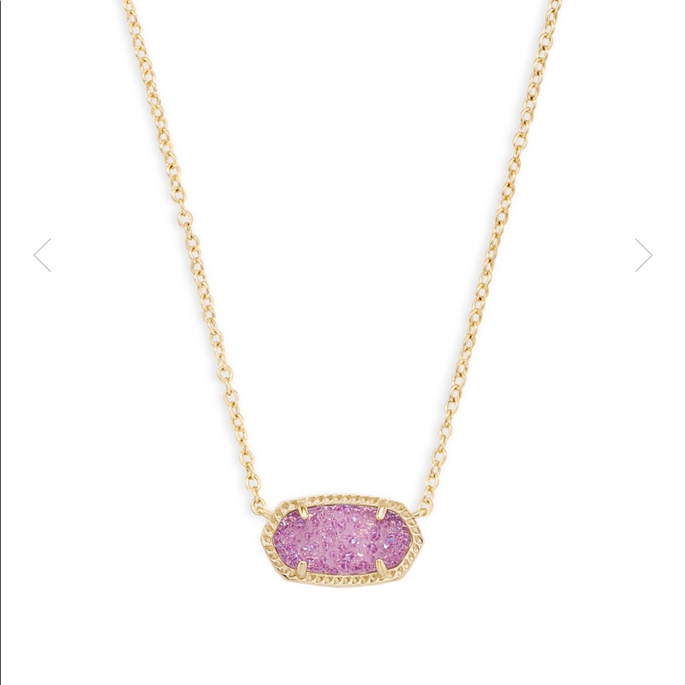 Kendra Scott violet drusy elisa necklace